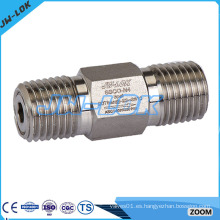 Válvula antirretorno de 1/4 &quot;en acero inoxidable de 1/3 pulg., Fabricada en China